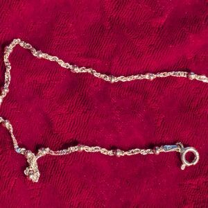 Twisted Silver Women's Bracelet  Made in Italy